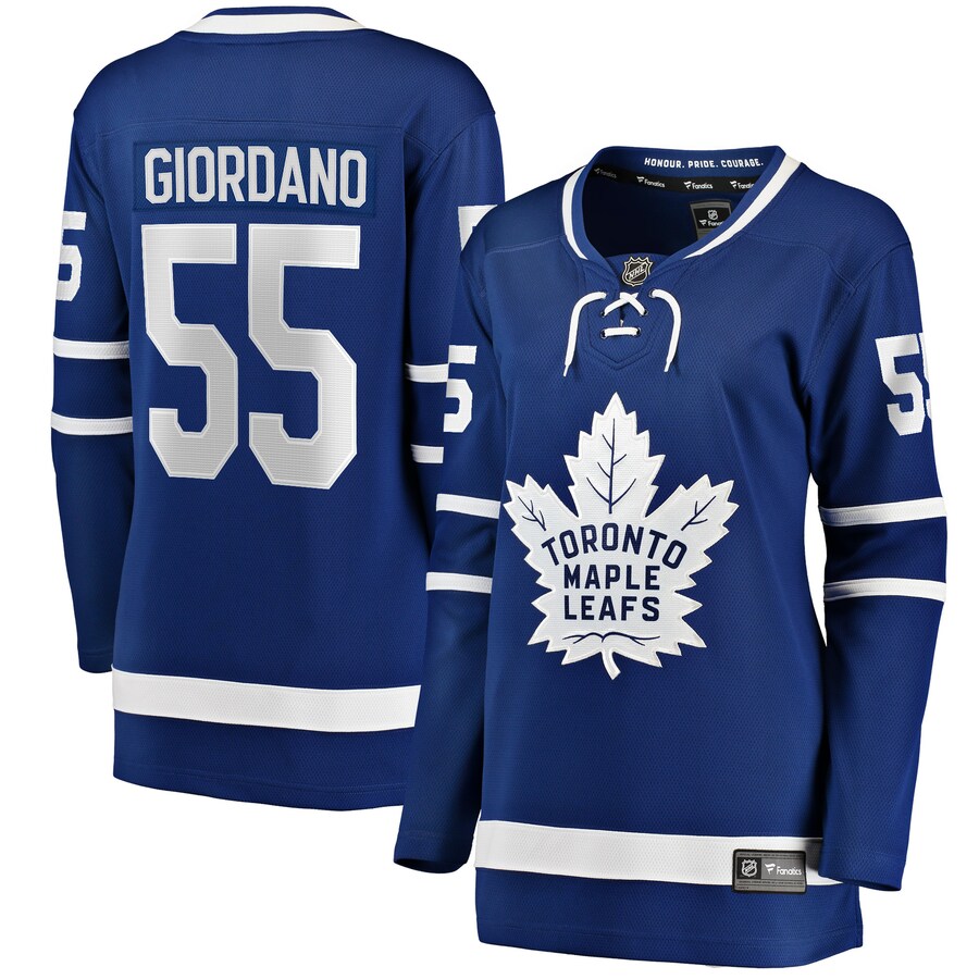 Women's Toronto Maple Leafs Mark Giordano Fanatics Branded Blue Home Breakaway Player Jersey - Puhuasuan