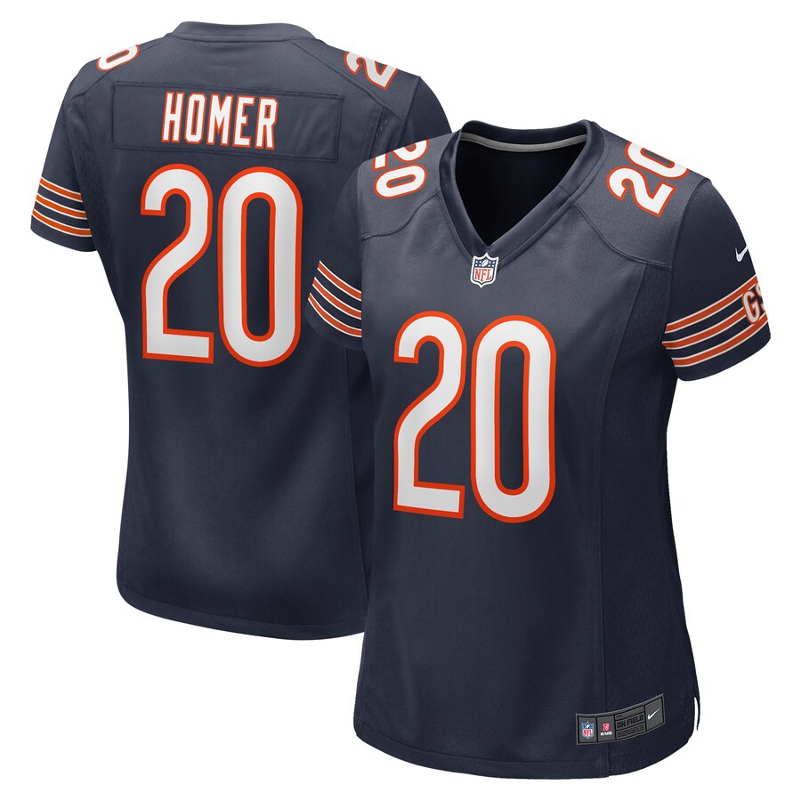 Women's Chicago Bears Travis Homer Nike Navy Game Player Jersey - Puhuasuan