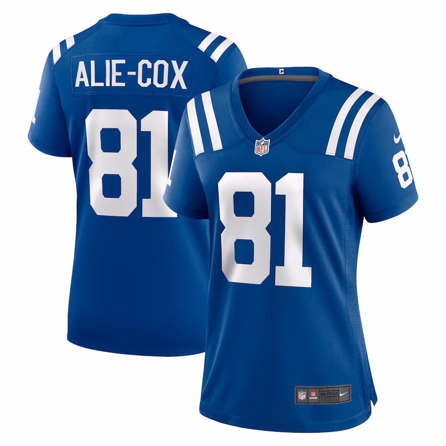 Women's Indianapolis Colts Mo Alie-Cox Nike Royal Team Game Jersey - Puhuasuan