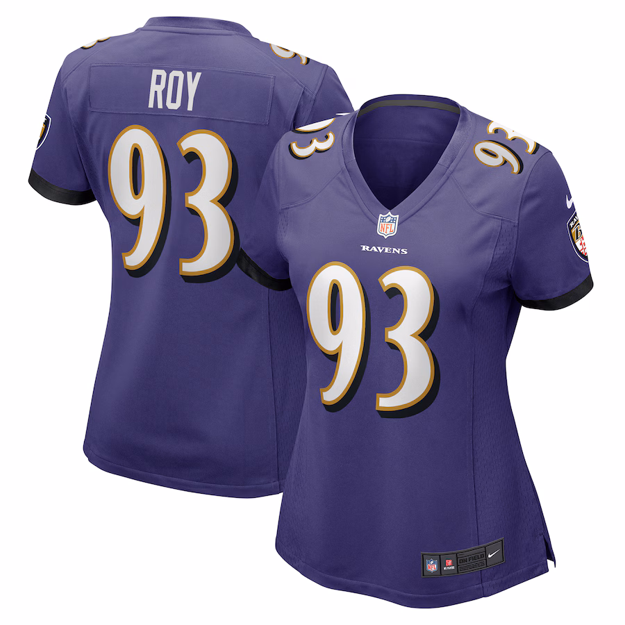 Women's Baltimore Ravens Bravvion Roy Nike  Purple  Game Jersey - Puhuasuan
