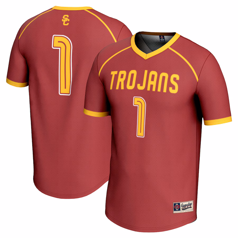 Unisex GameDay Greats #1 Cardinal USC Trojans Lightweight Women's Lacrosse Jersey - Puhuasuan