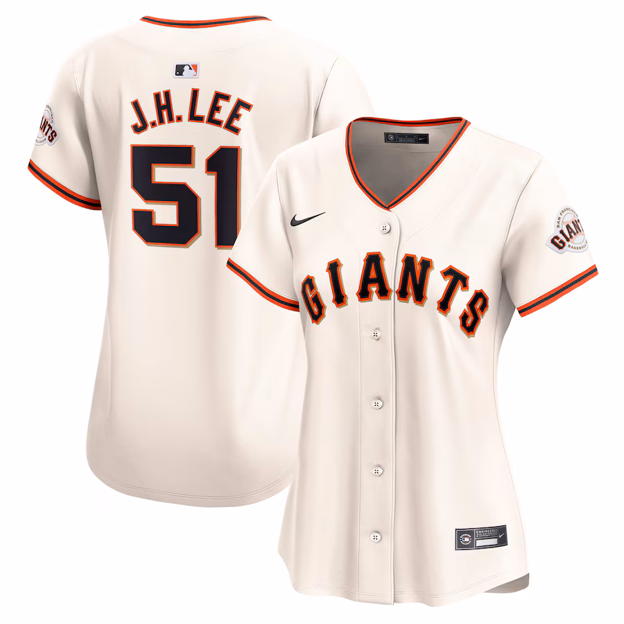 Women's San Francisco Giants Jung Hoo Lee Nike Cream Home Limited Player Jersey - Puhuasuan