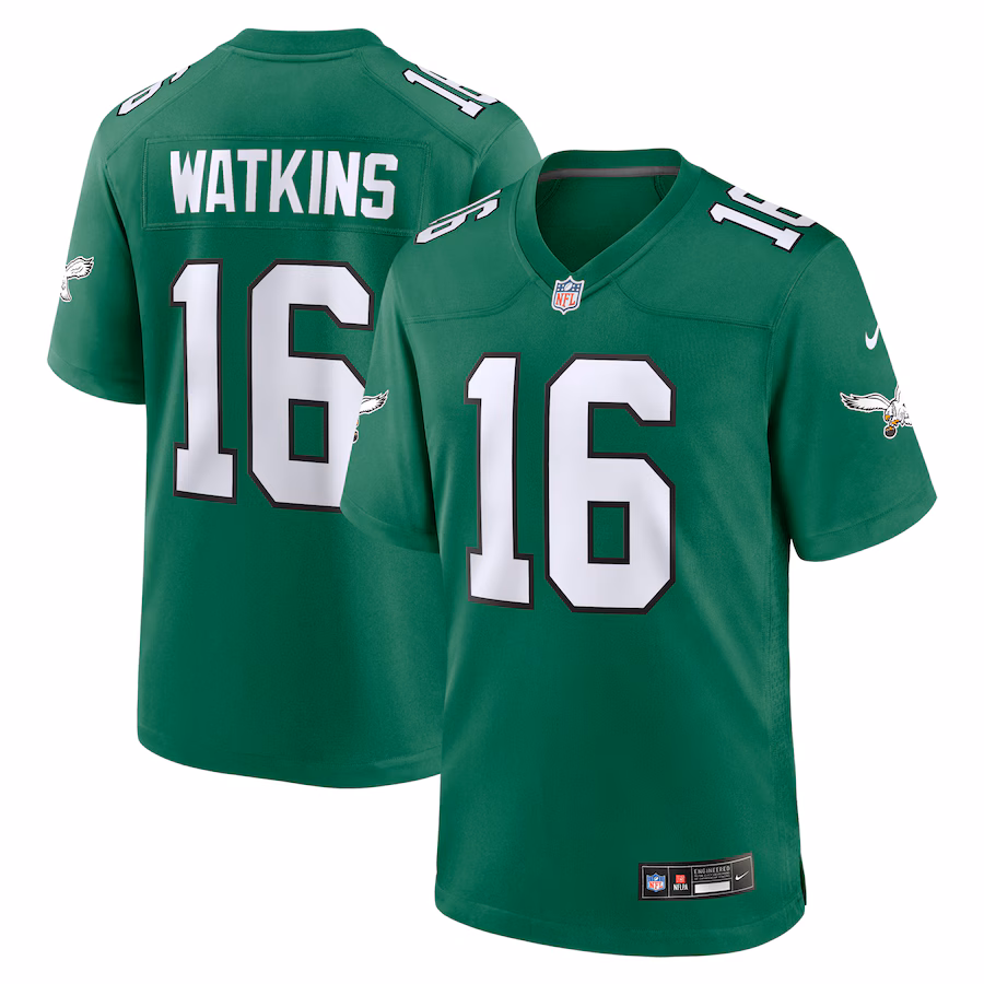 Men's Philadelphia Eagles Quez Watkins Nike Kelly Green Alternate Game Jersey - Puhuasuan