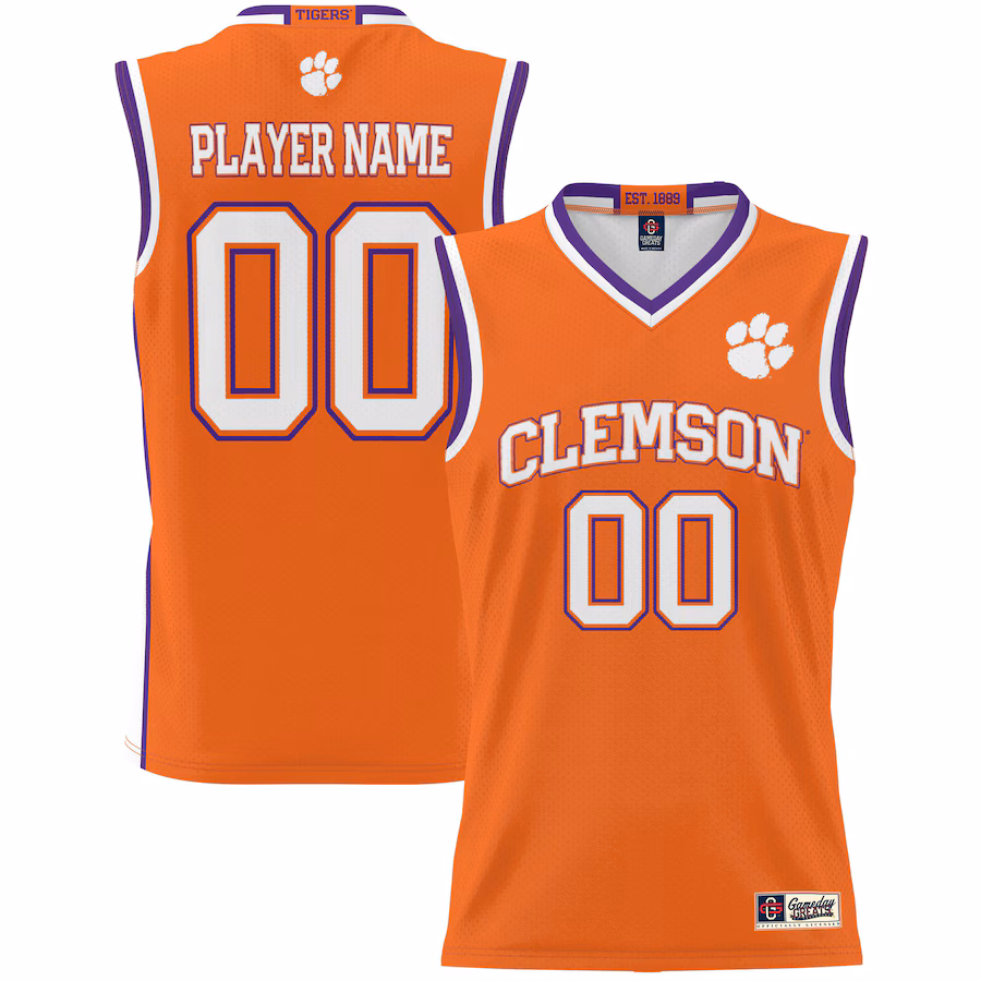 Clemson Tigers GameDay Greats Youth NIL Pick-A-Player Lightweight Basketball Jersey - Orange - Puhuasuan
