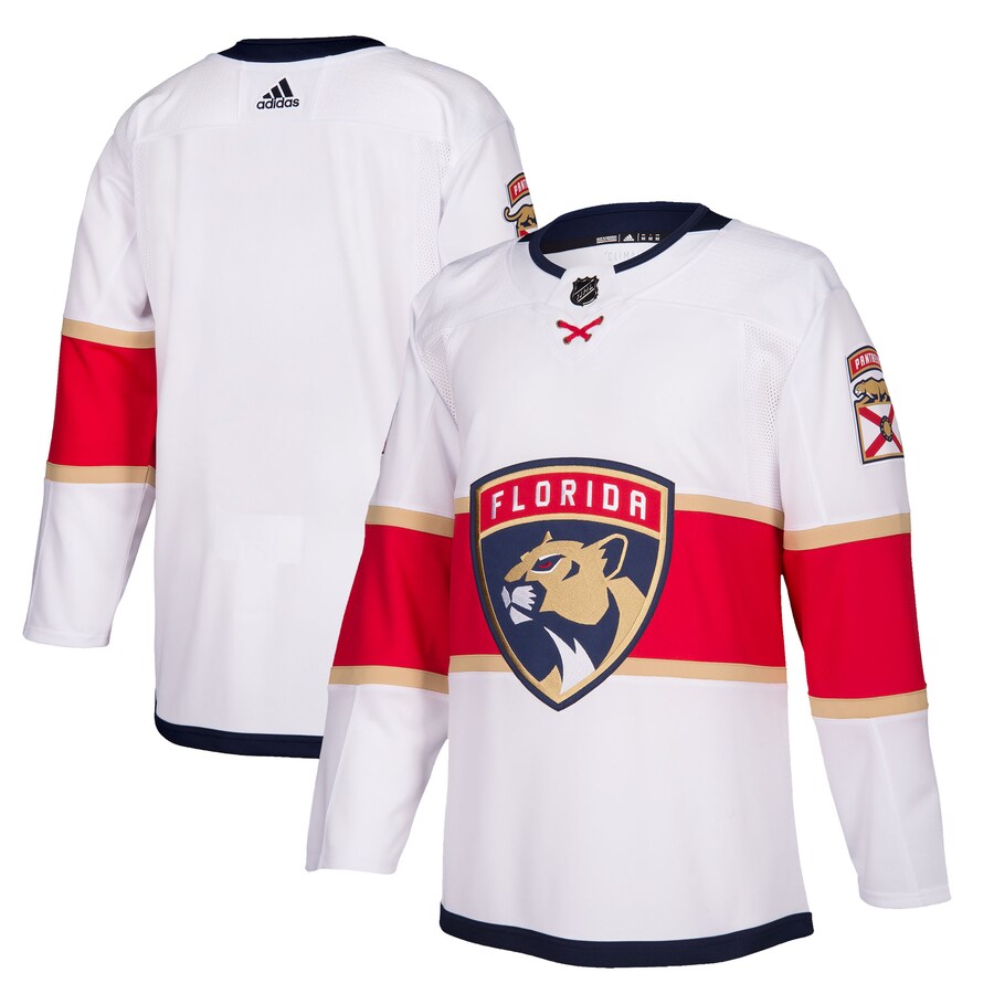 Men's Florida Panthers adidas White 2019/20 Away Authentic Jersey - Puhuasuan