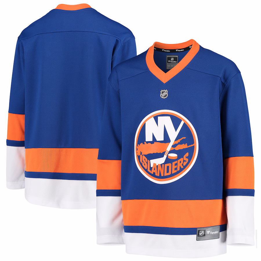 Youth New York Islanders Fanatics Blue Home Replica Blank Jersey - Puhuasuan