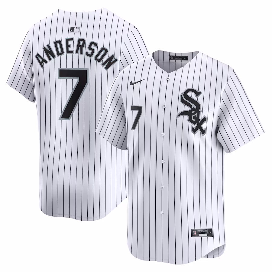 Men's Chicago White Sox Tim Anderson Nike White Home Limited Player Jersey - Puhuasuan