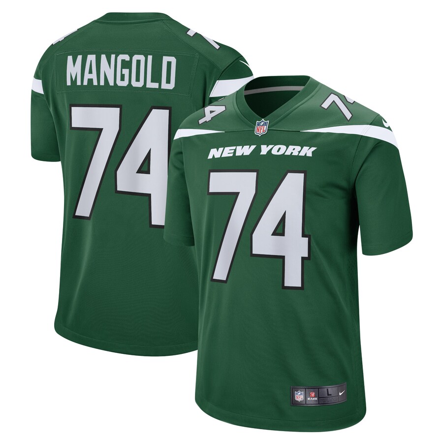 Men's New York Jets Nick Mangold Nike Gotham Green Retired Player Jersey - Puhuasuan