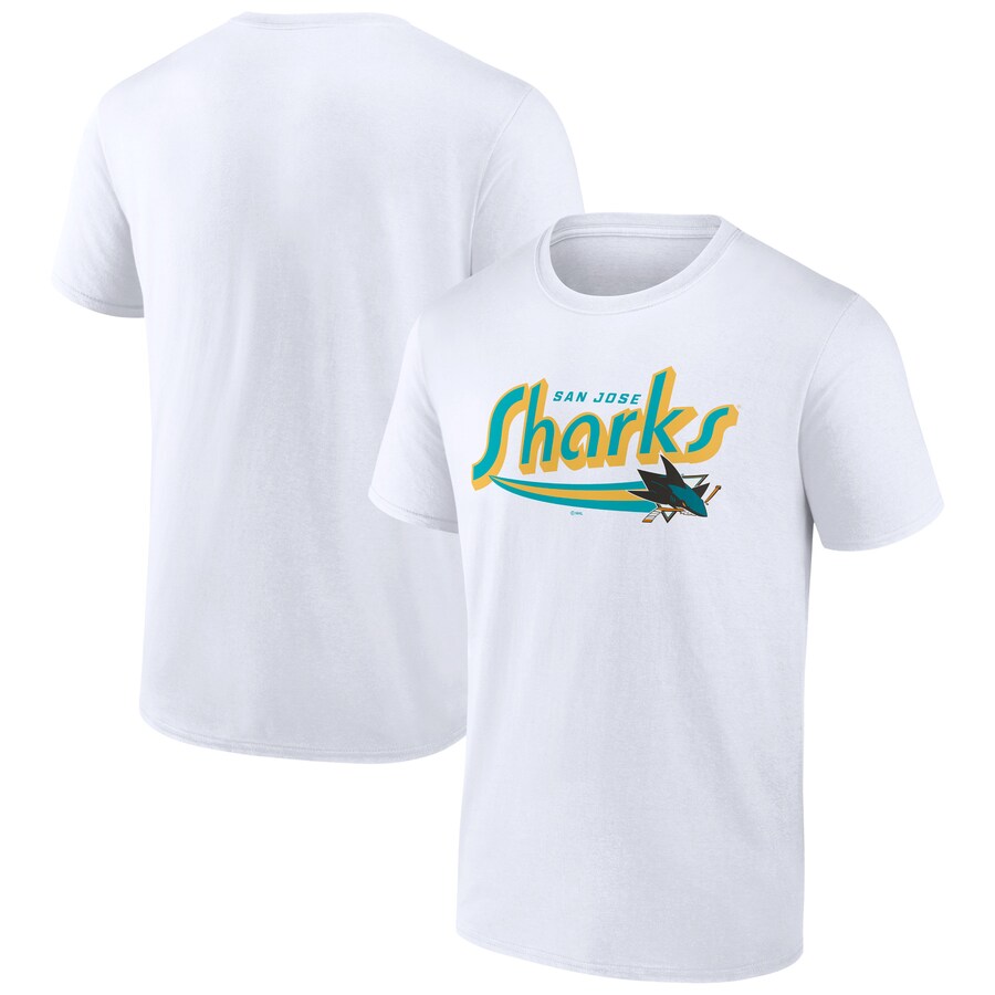 Men's San Jose Sharks White Special Edition 2.0 Jersey Inspired T-Shirt - Puhuasuan