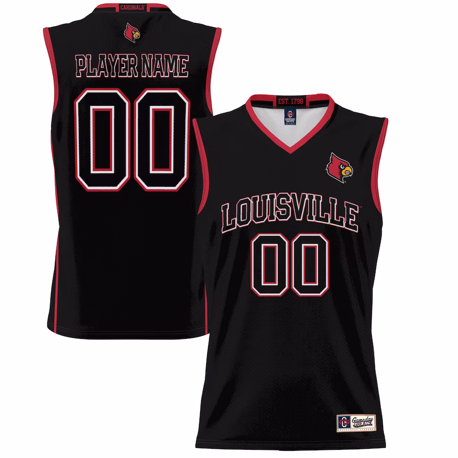 Louisville Cardinals GameDay Greats Youth NIL Pick-A-Player Women's Lightweight Basketball Jersey - Black - Puhuasuan