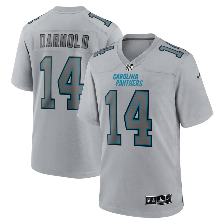 Men's Carolina Panthers Sam Darnold Nike Gray Atmosphere Fashion Game Jersey - Puhuasuan