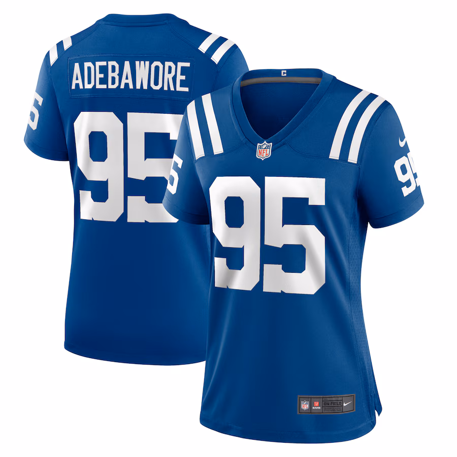 Women's Indianapolis Colts Adetomiwa Adebawore Nike  Royal Team Game Jersey - Puhuasuan