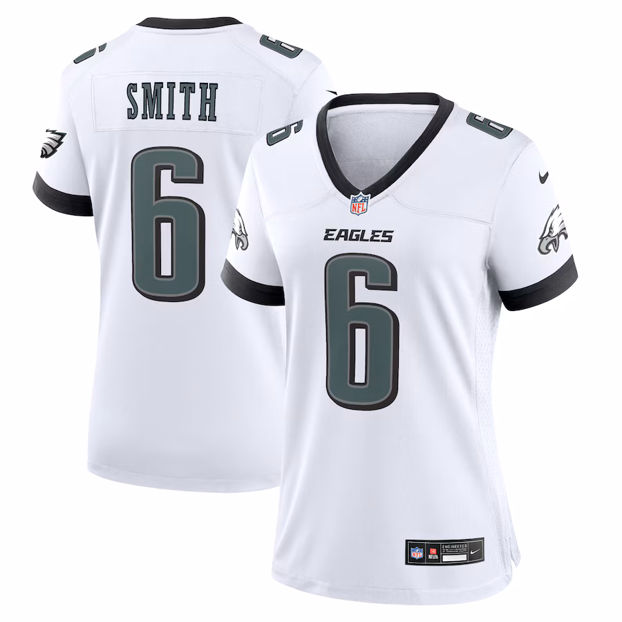 Women's Philadelphia Eagles DeVonta Smith Nike White Game Jersey - Puhuasuan