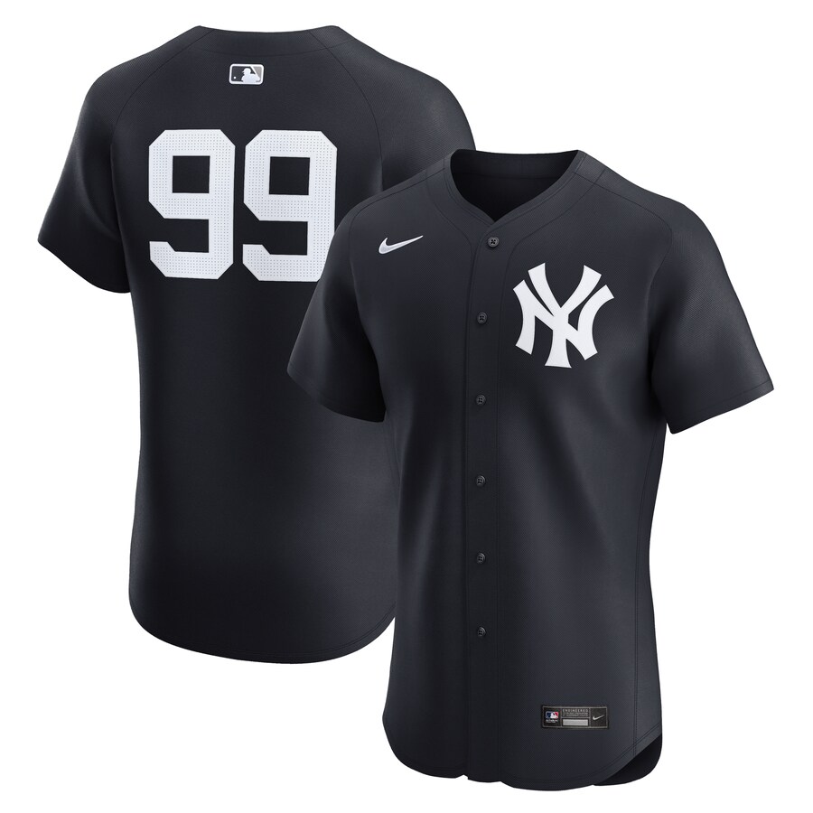 Men's New York Yankees Aaron Judge Nike Navy Alternate 2 Elite Player Jersey - Puhuasuan