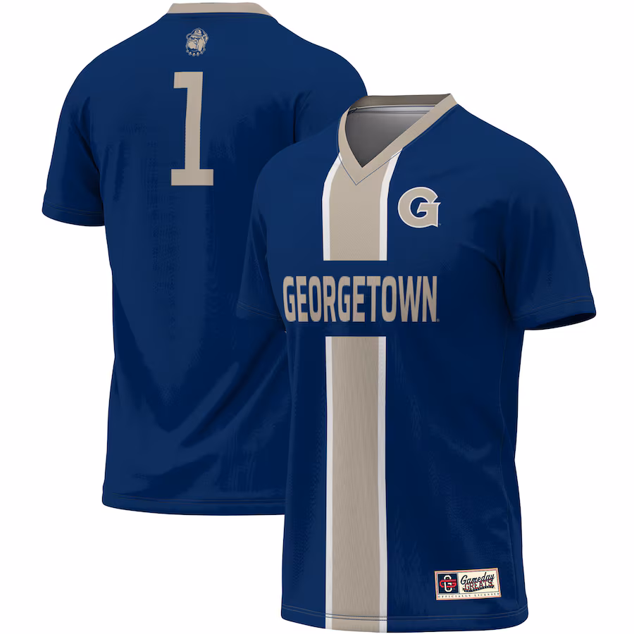 Unisex ProSphere #1 Navy Georgetown Hoyas Lightweight Soccer Jersey - Puhuasuan