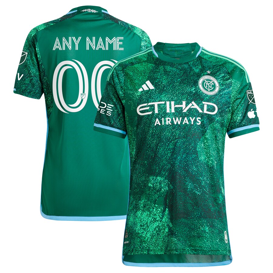 Men's New York City FC  adidas Green 2023 The Parks Authentic Custom Jersey - Puhuasuan