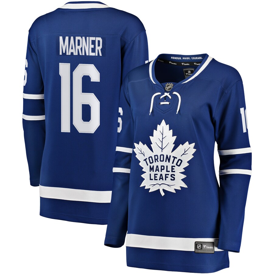 Women's Toronto Maple Leafs Mitchell Marner Fanatics Branded Blue Breakaway Player Jersey - Puhuasuan