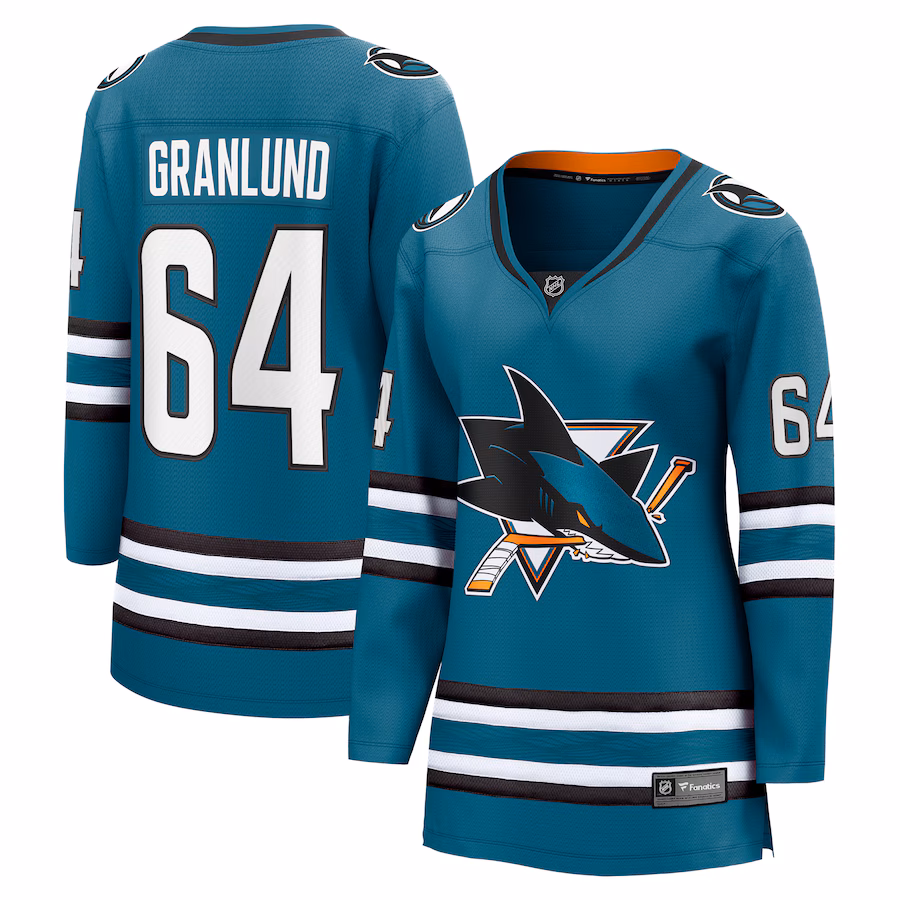 Women's San Jose Sharks Mikael Granlund Fanatics Teal Home Breakaway Player Jersey - Puhuasuan