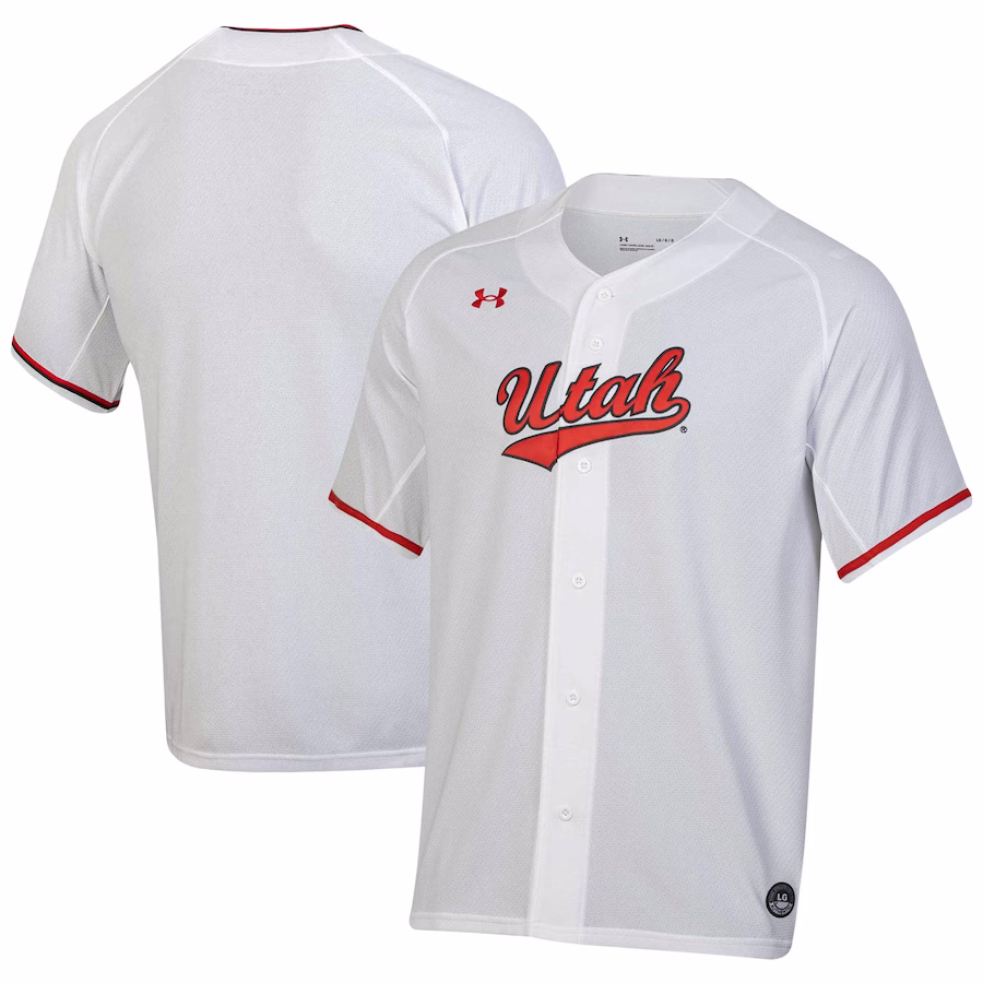Utah Utes Under Armour Replica Baseball Jersey - White - Puhuasuan