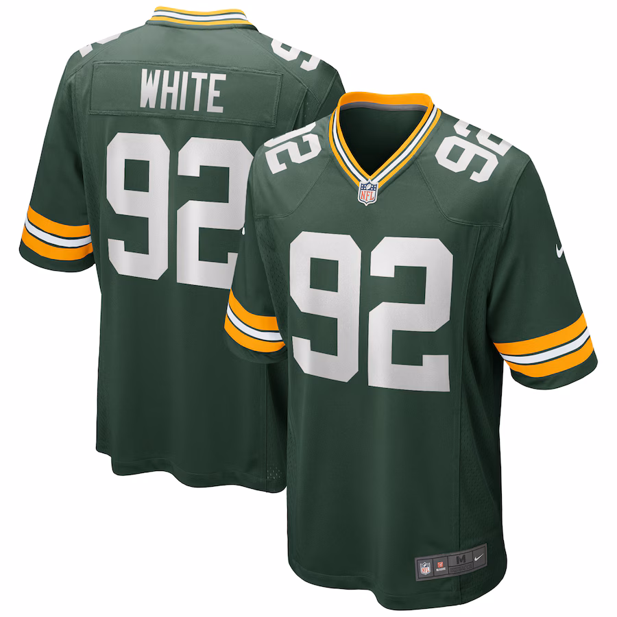 Men's Green Bay Packers Reggie White Nike Green Game Retired Player Jersey - Puhuasuan