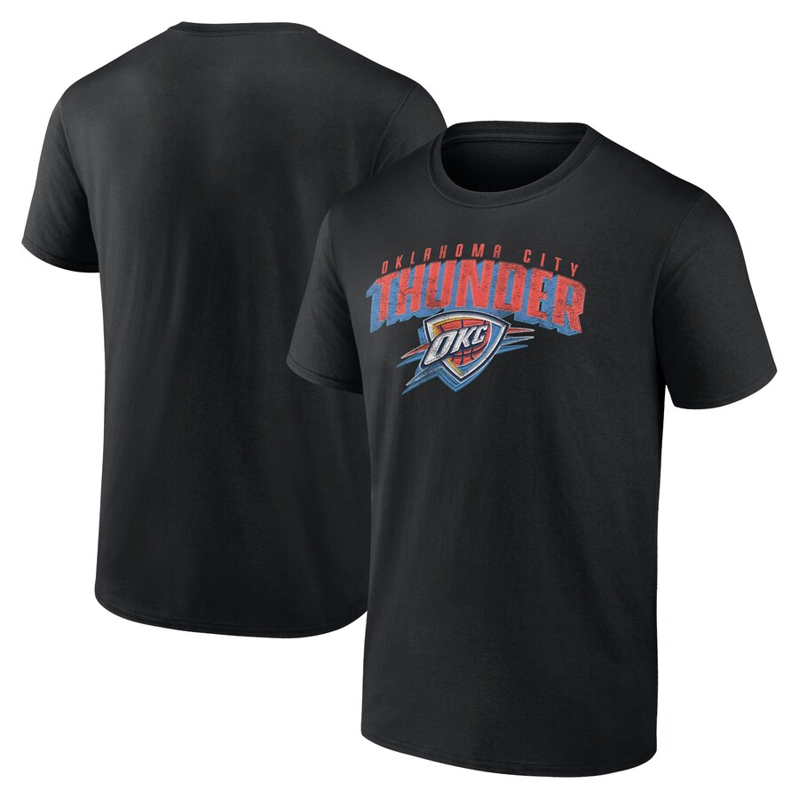 Men's Oklahoma City Thunder  Black Breakaway Dunk T-Shirt - Puhuasuan