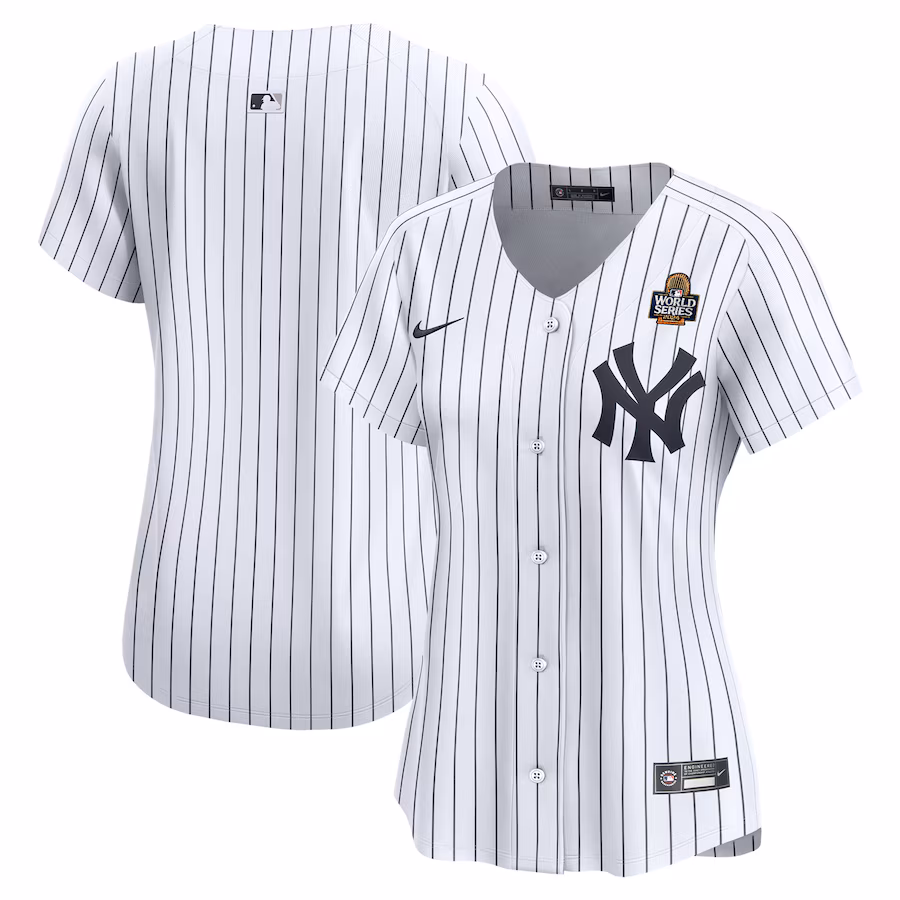 Women's New York Yankees Nike White 2024 World Series Home Limited Jersey - Puhuasuan