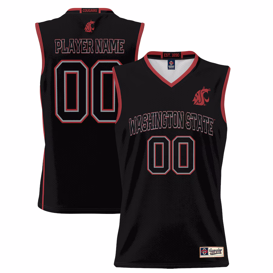 Washington State Cougars GameDay Greats Unisex  Lightweight NIL Pick-A-Player Basketball Jersey - Black - Puhuasuan