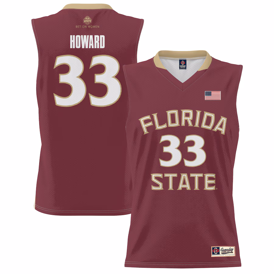 Unisex GameDay Greats Erin Howard Garnet Florida State Seminoles Lightweight Basketball Alumni Jersey - Puhuasuan