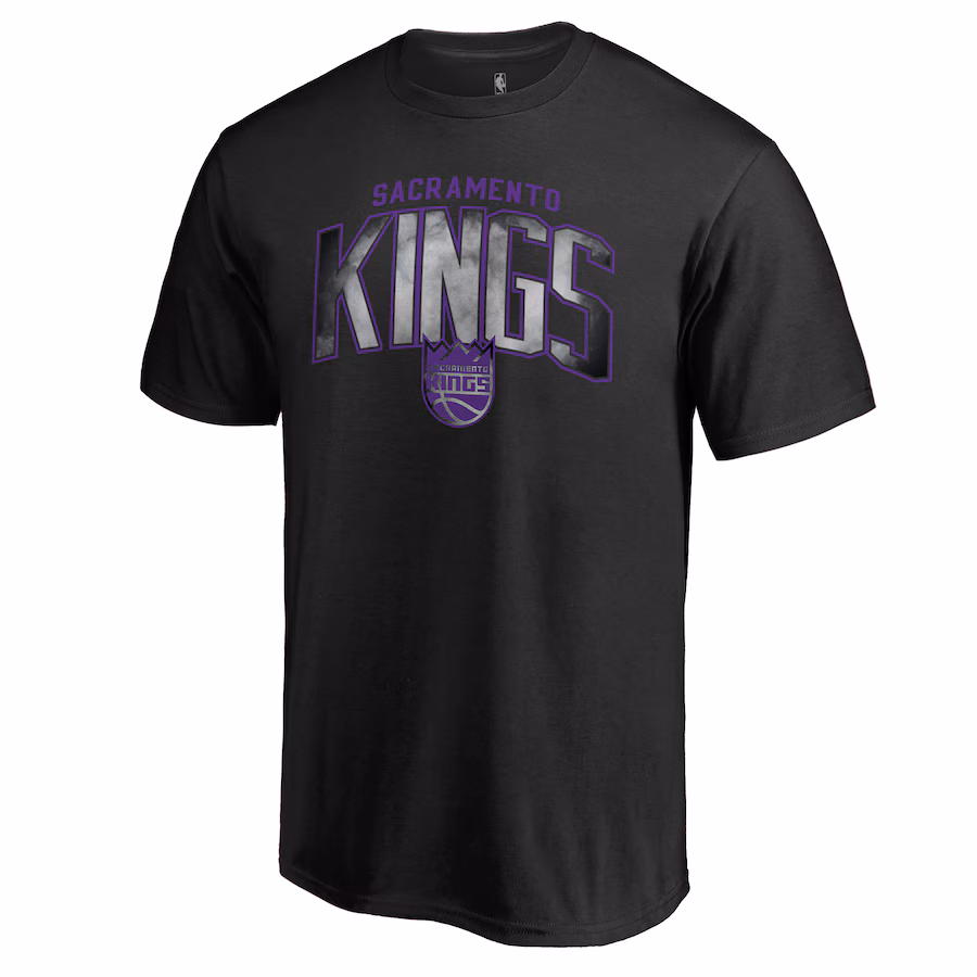 Men's Sacramento Kings Black Arch Smoke T-Shirt - Puhuasuan