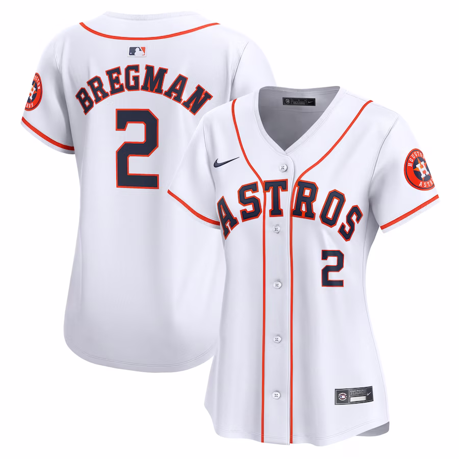 Women's Houston Astros Alex Bregman Nike White Home Limited Player Jersey - Puhuasuan