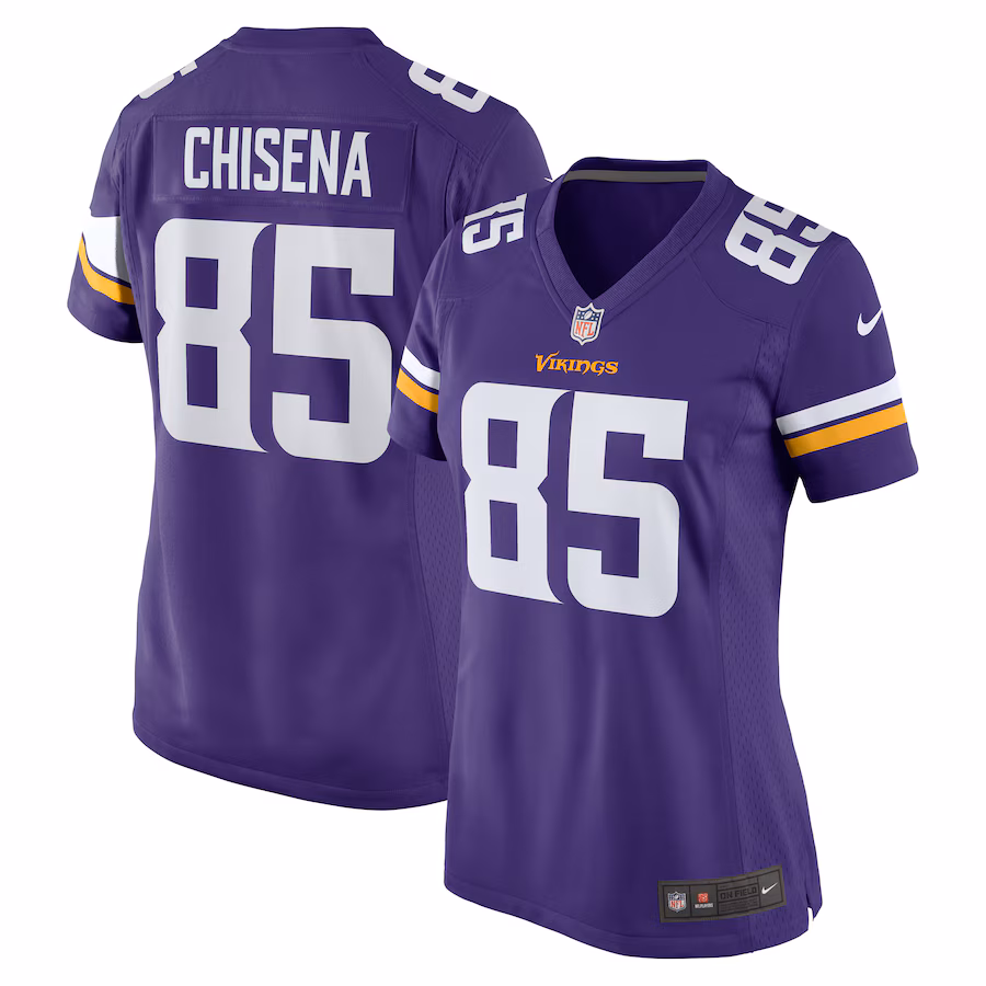 Women's Minnesota Vikings Dan Chisena Nike Purple Game Jersey - Puhuasuan