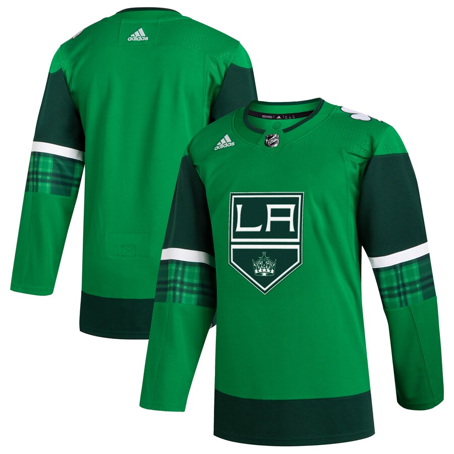 Men's Los Angeles Kings  adidas Kelly Green 2023 St. Patrick's Day Primegreen Authentic Jersey - Puhuasuan