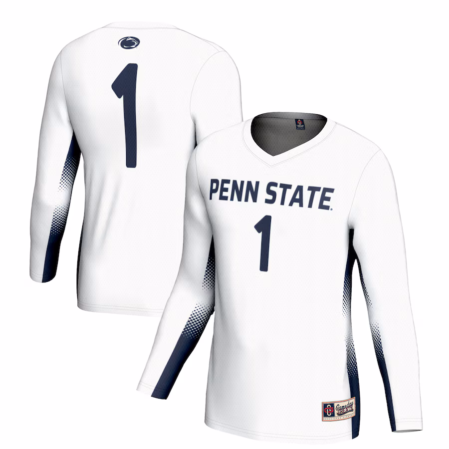Youth GameDay Greats #1 White Penn State Nittany Lions Lightweight Women's Volleyball Jersey - Puhuasuan