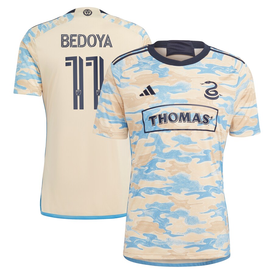 Men's Philadelphia Union Alejandro Bedoya adidas Tan 2023 For Philly Replica Jersey - Puhuasuan