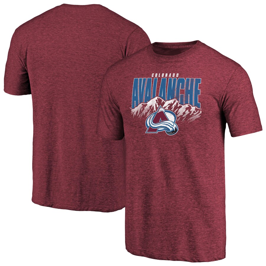Men's Colorado Avalanche Burgundy Hometown Collection Tri-Blend T-Shirt - Puhuasuan