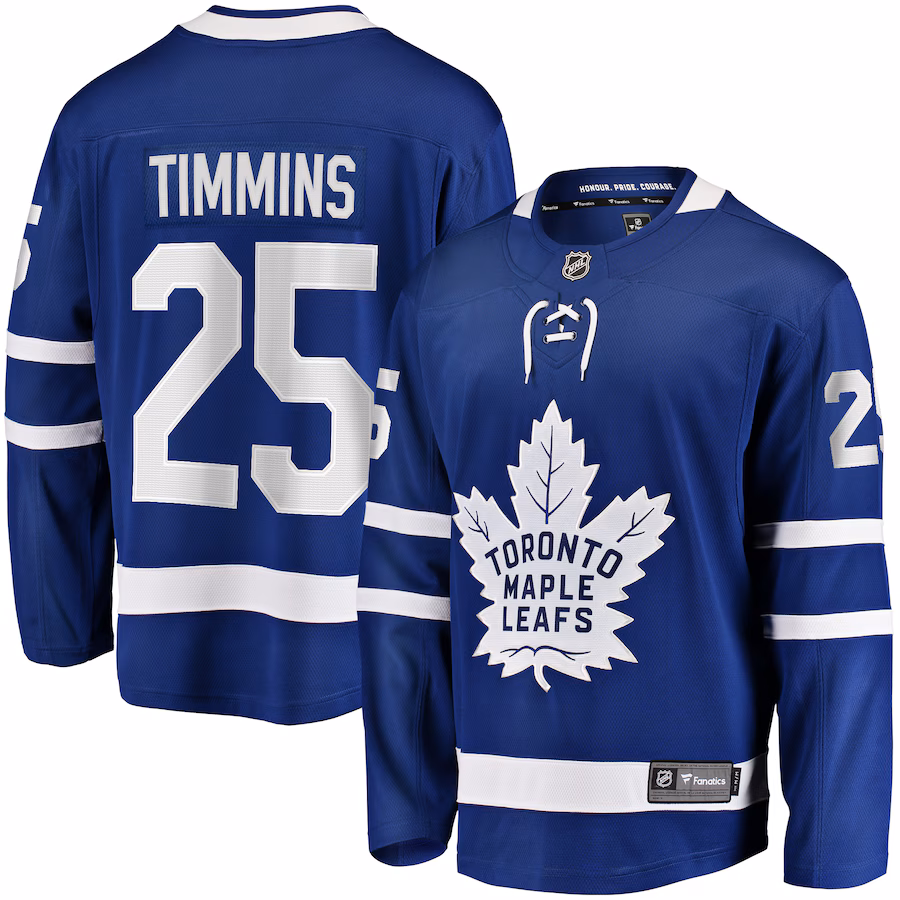 Men's Toronto Maple Leafs Conor Timmins Fanatics Blue Home Premier Breakaway Player Jersey - Puhuasuan