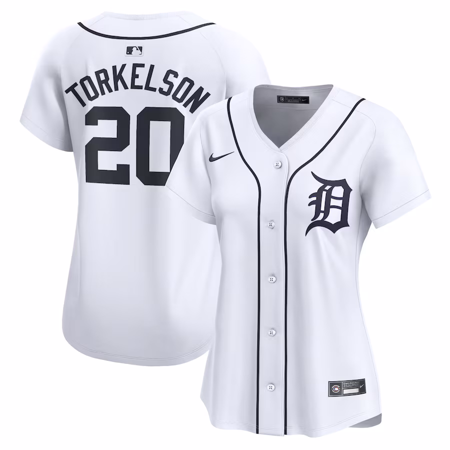 Women's Detroit Tigers Spencer Torkelson Nike White Home Limited Player Jersey - Puhuasuan