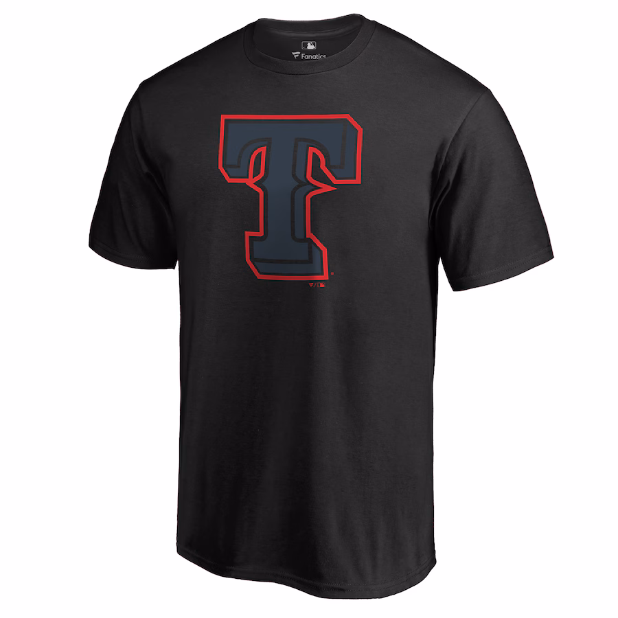 Men's Texas Rangers Black Taylor T-Shirt - Puhuasuan