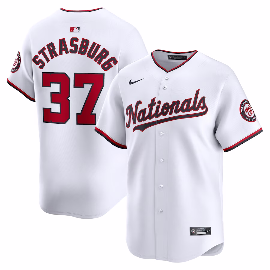 Men's Washington Nationals Stephen Strasburg Nike White Home Limited Player Jersey - Puhuasuan