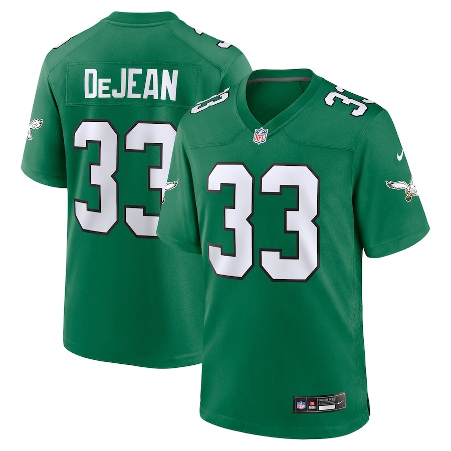 Men's Philadelphia Eagles Cooper DeJean Nike Kelly Green Alternate Game Jersey - Puhuasuan