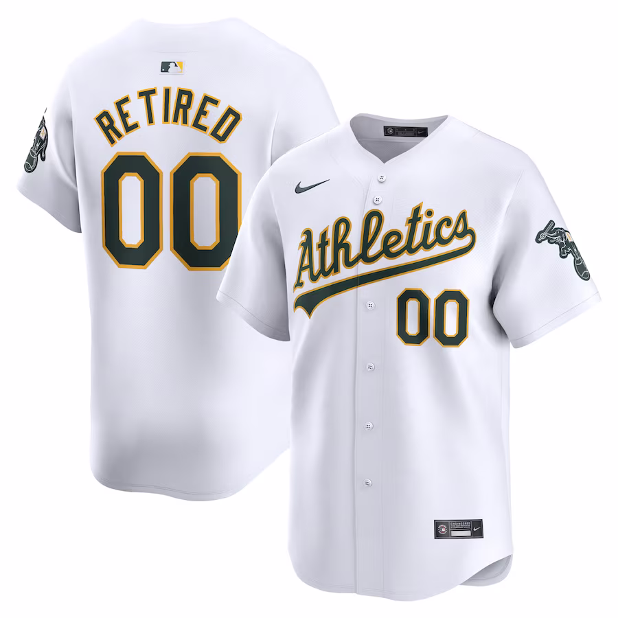 Men's Oakland Athletics Nike White Home Limited Pick-A-Player Retired Roster Jersey - Puhuasuan
