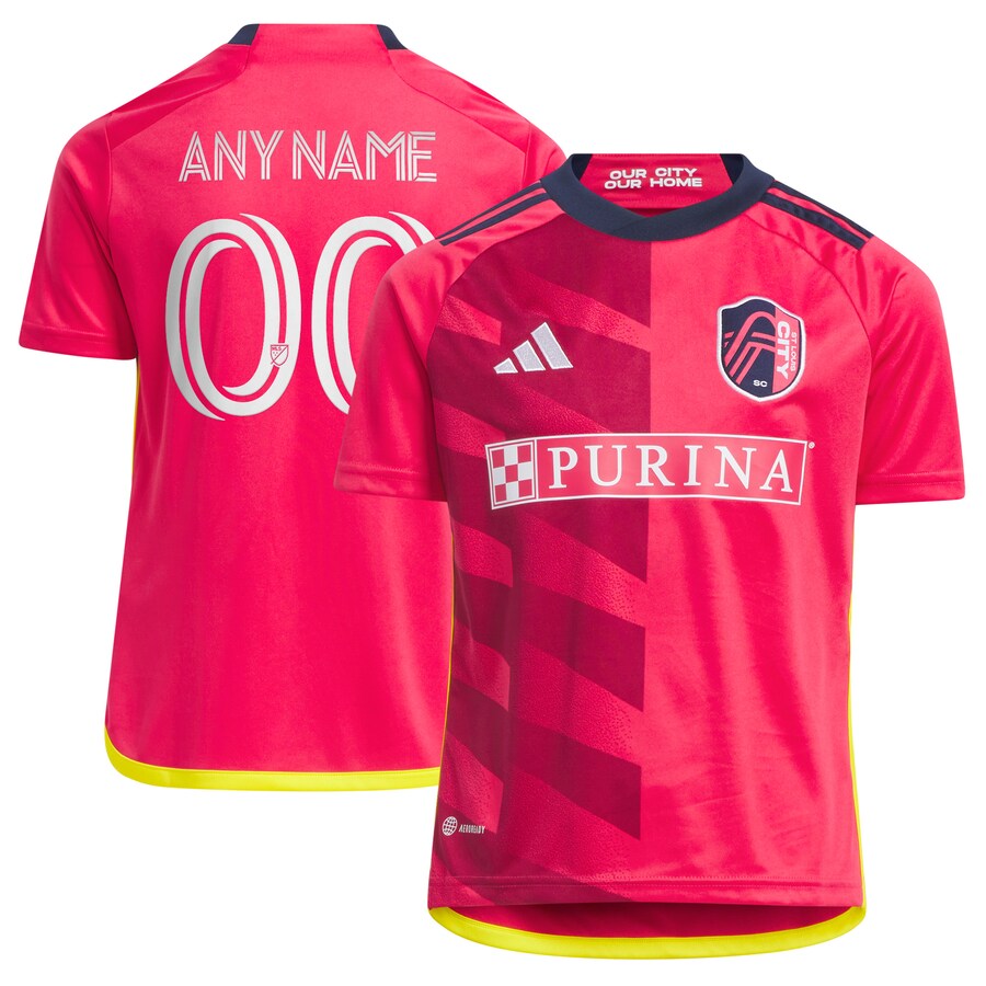 Youth St. Louis City SC adidas Red 2023 CITY Kit Replica Custom Jersey - Puhuasuan