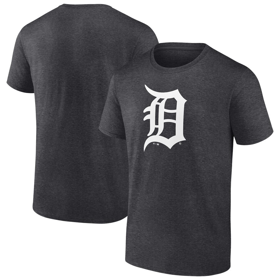 Men's Detroit Tigers Charcoal Monochrome T-Shirt - Puhuasuan