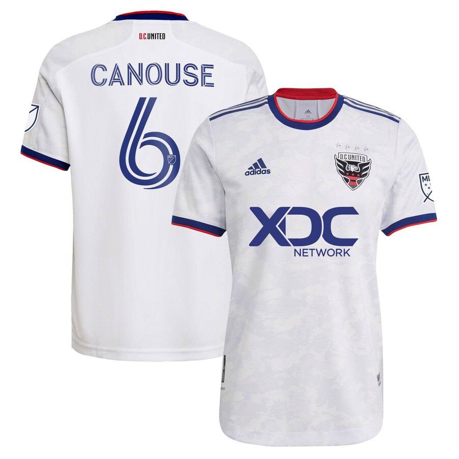 Men's D.C. United Russell Canouse adidas White 2022 The Marble Authentic Player Jersey - Puhuasuan