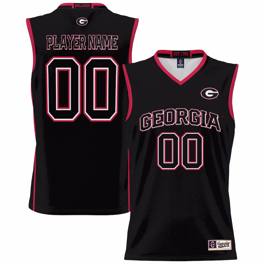 Georgia Bulldogs GameDay Greats Youth NIL Pick-A-Player Lightweight Basketball Jersey - Black - Puhuasuan