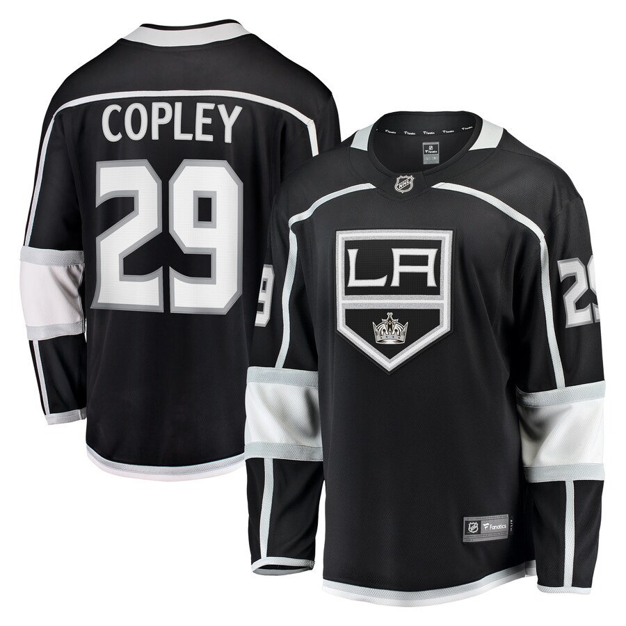Men's Los Angeles Kings Pheonix Copley Fanatics Branded Black Home Breakaway Jersey - Puhuasuan