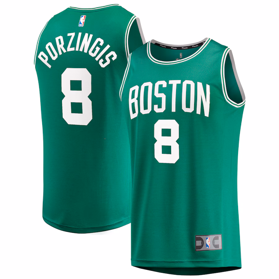 Youth Boston Celtics Kristaps Porzingis Fanatics Kelly Green Fast Break Player Jersey - Icon Edition - Puhuasuan