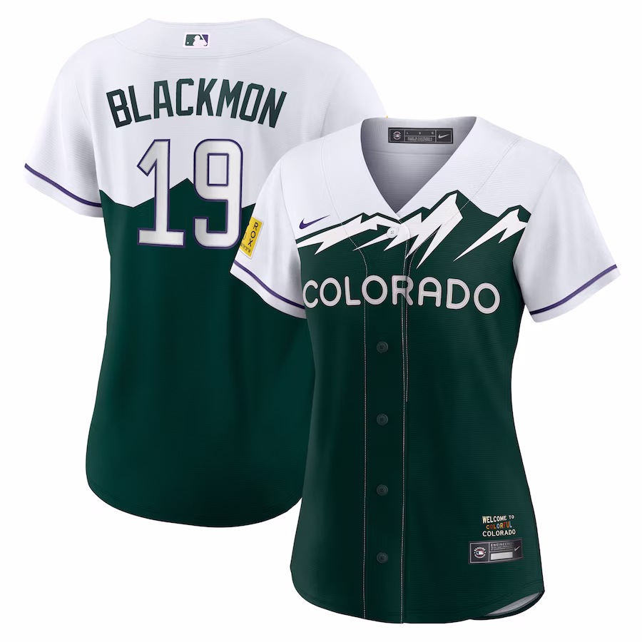 Women's Colorado Rockies Charlie Blackmon Nike White/Forest Green City Connect Replica Player Jersey - Puhuasuan