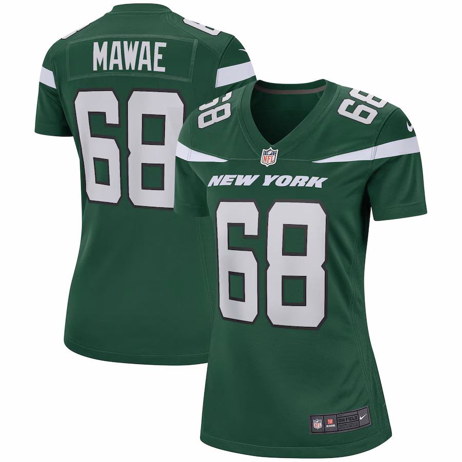 Women's New York Jets Kevin Mawae Nike Gotham Green Game Retired Player Jersey - Puhuasuan