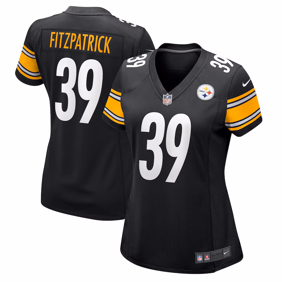 Women's Pittsburgh Steelers Minkah Fitzpatrick Nike Black Game Jersey - Puhuasuan